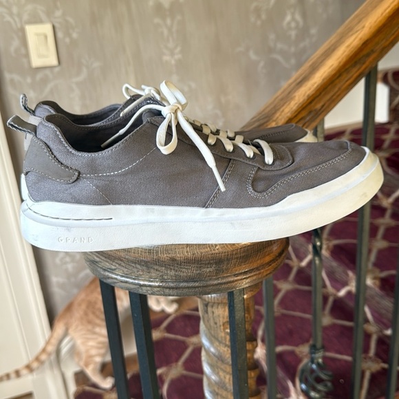 Cole Haan men grand 360 canvas sneaker size 10 very good condition gray - Picture 6 of 13